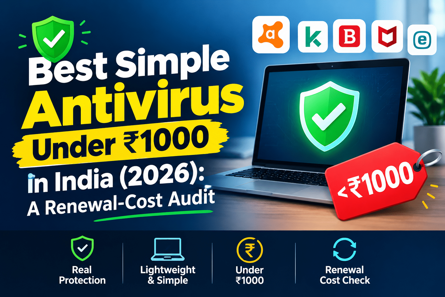 Best antivirus under ₹1000 in India for 2026