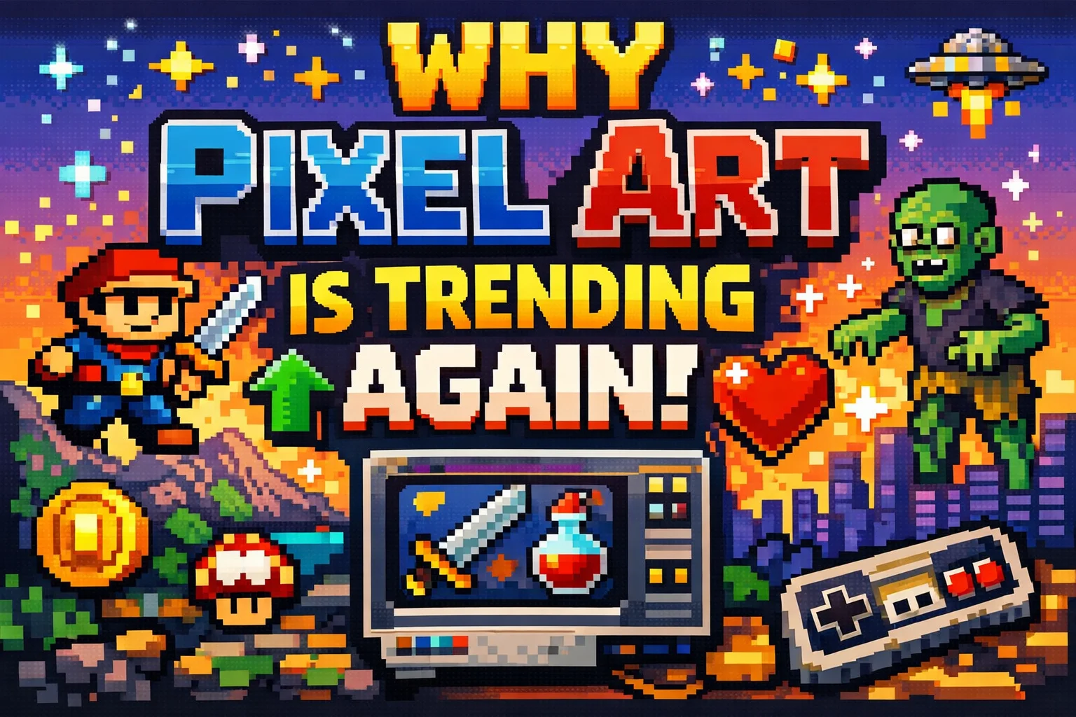 Screenshot of a photo being converted into pixel art using Pixelify